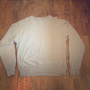 Champion gray unisex crewneck sweatshirt